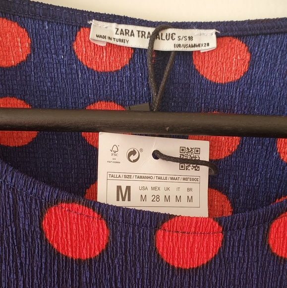 Polka dot Zara dress (size Medium). - Picture 2 of 4